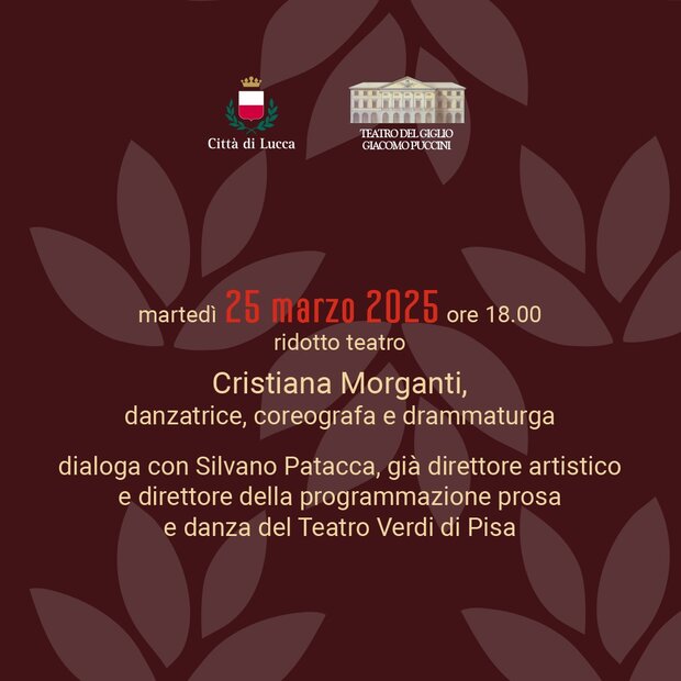 Cristiana Morganti incontra il pubblico